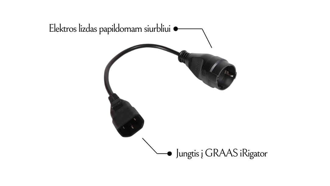 Papildomo siurblio valdymas